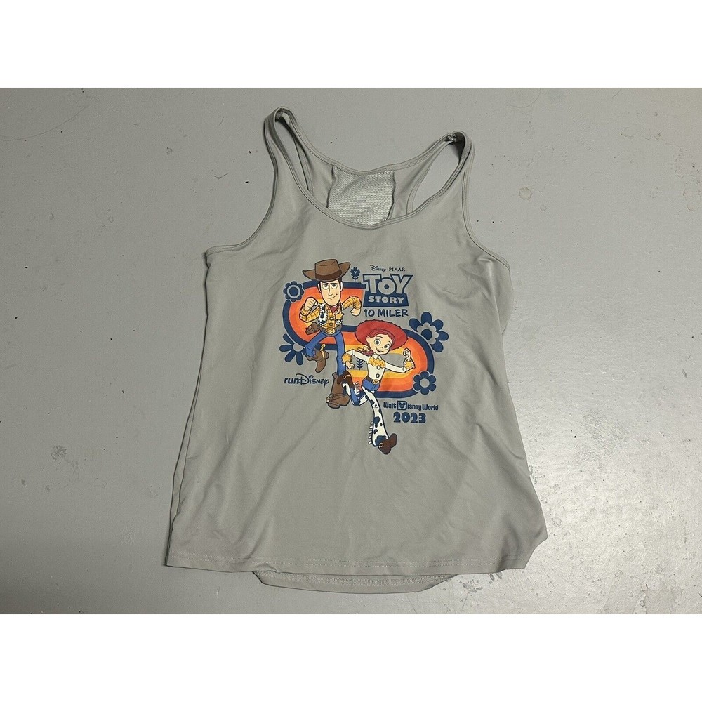 Disney Pixar Toy Story Womens Tank Top Large Silver 2023